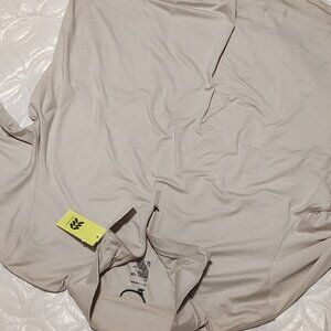 All In Motion Men's Soft Stretch 1/2 Zip Top in the color "Stone" and size XXL.